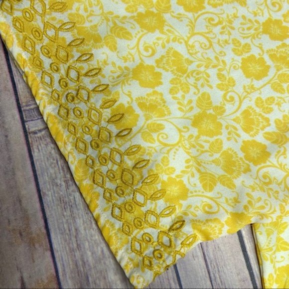 One September Yellow Euphemia Peasant Tunic Top XS - Picture 5 of 10